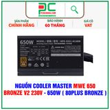  NGUỒN COOLER MASTER MWE 650 BRONZE V2 230V - 650W ( 80PLUS BRONZE ) 