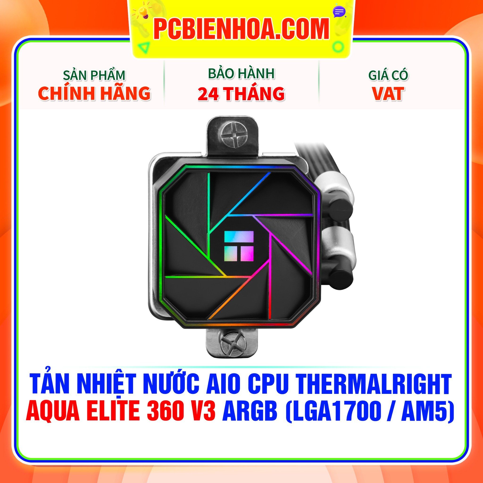  TẢN NHIỆT NƯỚC AIO CPU THERMALRIGHT AQUA ELITE 360 V3 ARGB ( HỖ TRỢ SOCKET LGA1700 / AM5 ) 