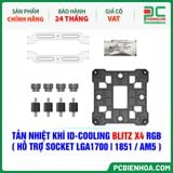  TẢN NHIỆT KHÍ ID-COOLING BLITZ X4 RGB ( HỖ TRỢ SOCKET LGA1700|1851 / AM5 ) 
