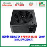  NGUỒN XIGMATEK X-POWER III 350 - 250W ( 85% EFFICIENCY - EN45952 ) 