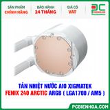  TẢN NHIỆT NƯỚC AIO XIGMATEK FENIX 240 ARCTIC ARGB ( HỖ TRỢ SOCKET LGA1700 / AM5 - EN42942 ) 