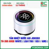  TẢN NHIỆT NƯỚC AIO JONSBO TH-360 ARGB WHITE ( HỖ TRỢ SOCKET LGA1700|1851 / AM5 ) 