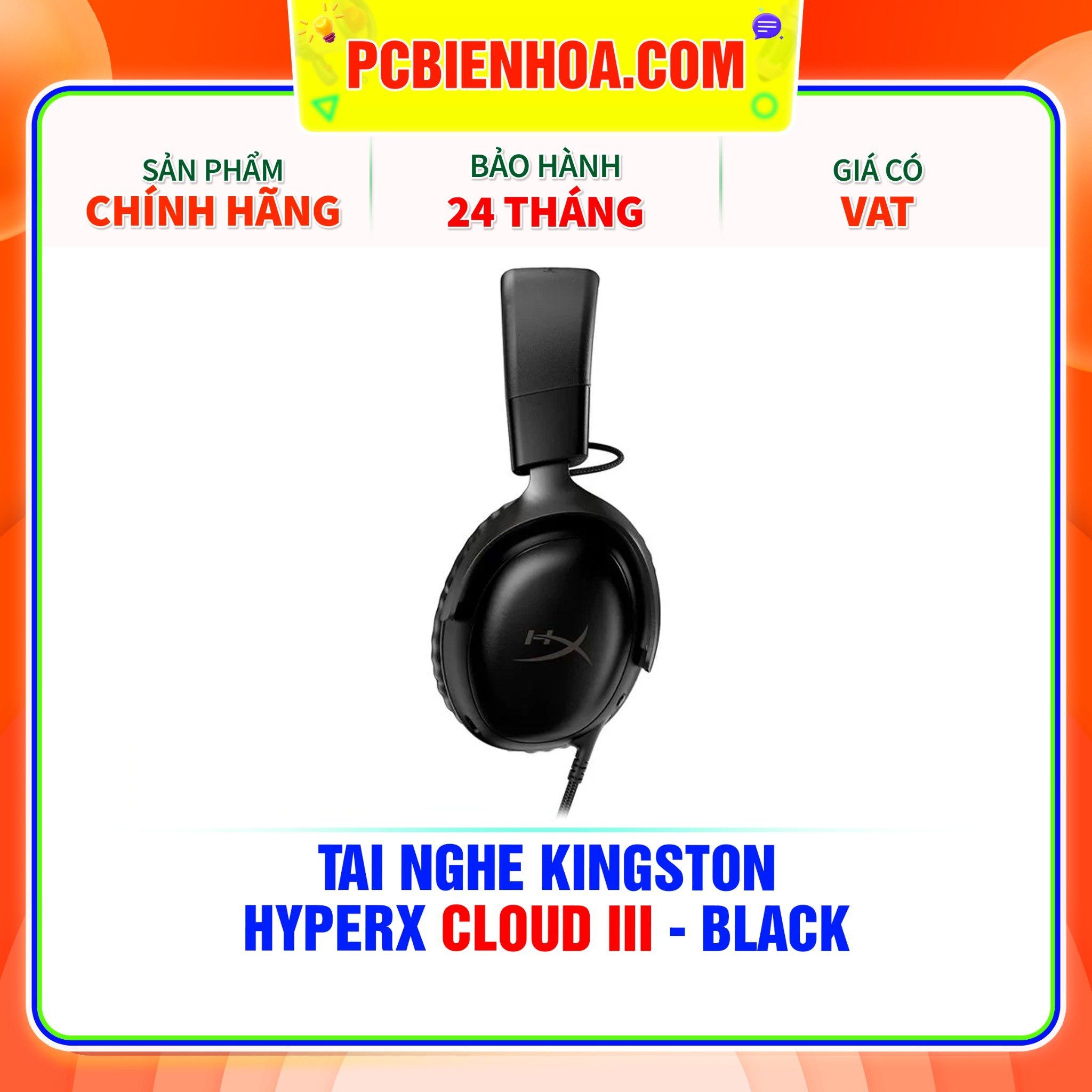  TAI NGHE KINGSTON HYPERX CLOUD III - BLACK 