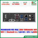  DDR5 - MAINBOARD MSI MAG Z890 TOMAHAWK WIFI ( WiFi 7 / Bluetooth 5.4 / LGA1851 / ATX / 4xDDR5 ) 
