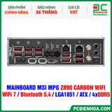  DDR5 - MAINBOARD MSI MPG Z890 CARBON WIFI ( WiFi 7 / Bluetooth 5.4 / LGA1851 / ATX / 4xDDR5 ) 