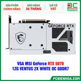  VGA MSI GeForce RTX 5070 12G VENTUS 2X WHITE OC GDDR7 