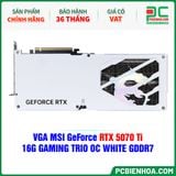  VGA MSI GeForce RTX 5070 Ti 16G GAMING TRIO OC WHITE GDDR7 