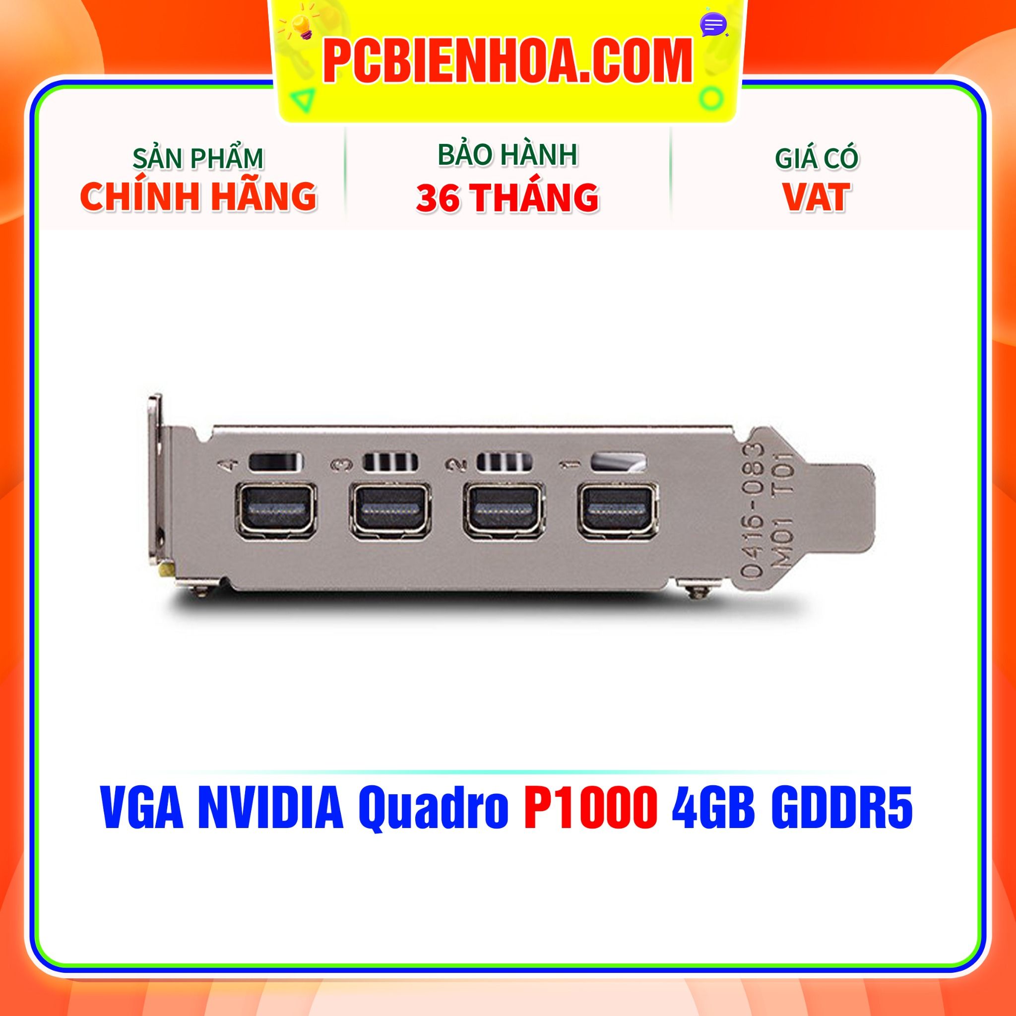  VGA NVIDIA Quadro P1000 4GB GDDR5 