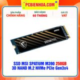  SSD MSI SPATIUM M390 250GB - 3D NAND M.2 NVMe PCIe Gen3x4 