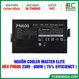  NGUỒN COOLER MASTER ELITE NEX PN600 230V - 600W ( 75% EFFICIENCY ) 