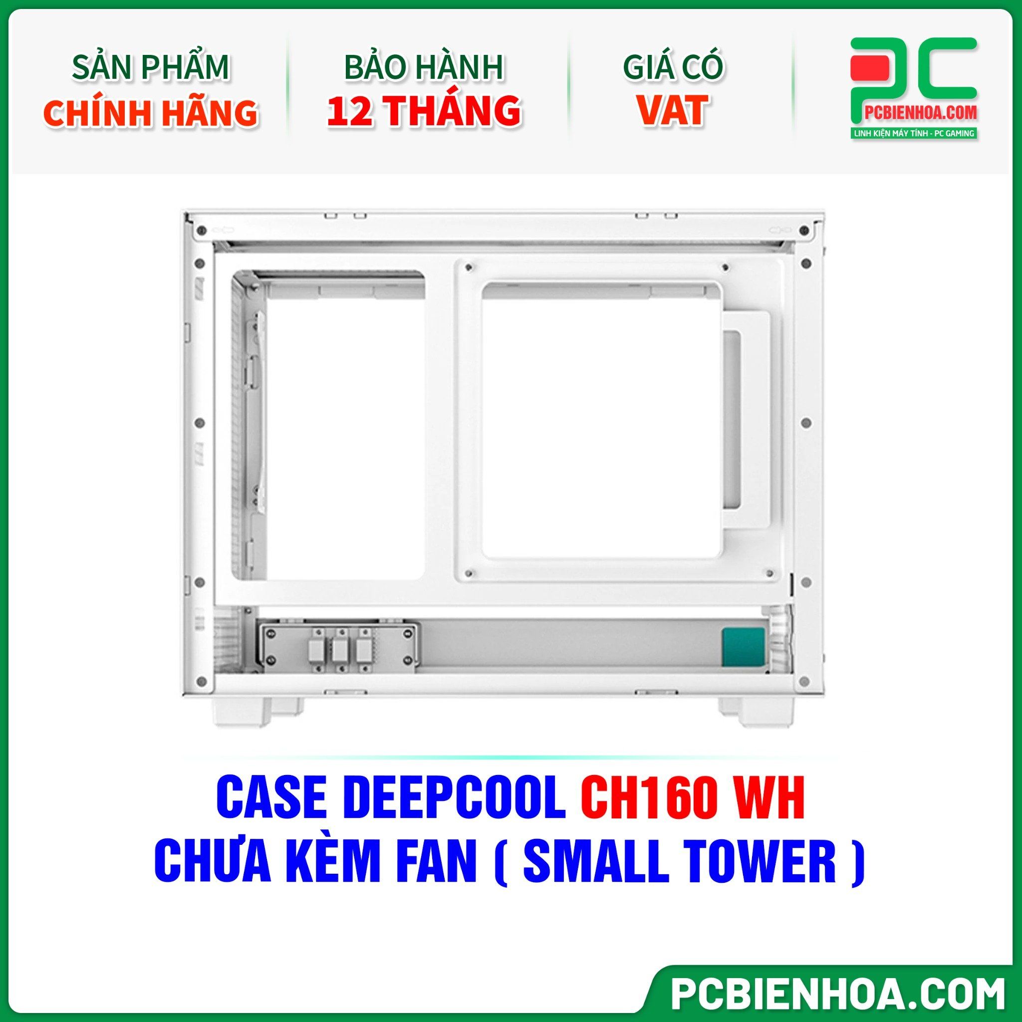  CASE DEEPCOOL CH160 WH - CHƯA KÈM FAN ( SMALL TOWER ) 