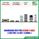 MAINBOARD MSI PRO B760M-P DDR4 ( LGA1700 / m-ATX / 4xDDR4 ) 