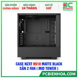  CASE NZXT H510 MATTE BLACK - SẴN 2 FAN ( MID TOWER ) 