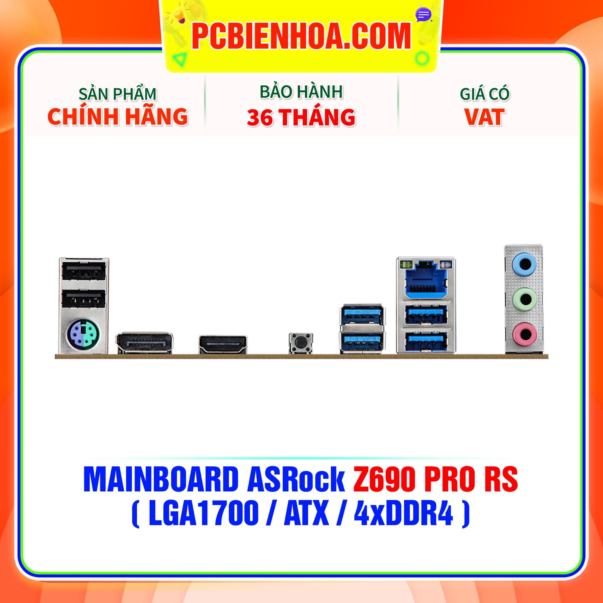  MAINBOARD ASRock Z690 Pro RS ( LGA1700 / ATX / 4xDDR4 ) 