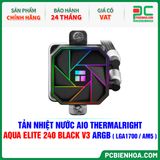  TẢN NHIỆT NƯỚC AIO THERMALRIGHT AQUA ELITE 240 BLACK V3 ARGB ( HỖ TRỢ SOCKET LGA1700 / AM5 ) 