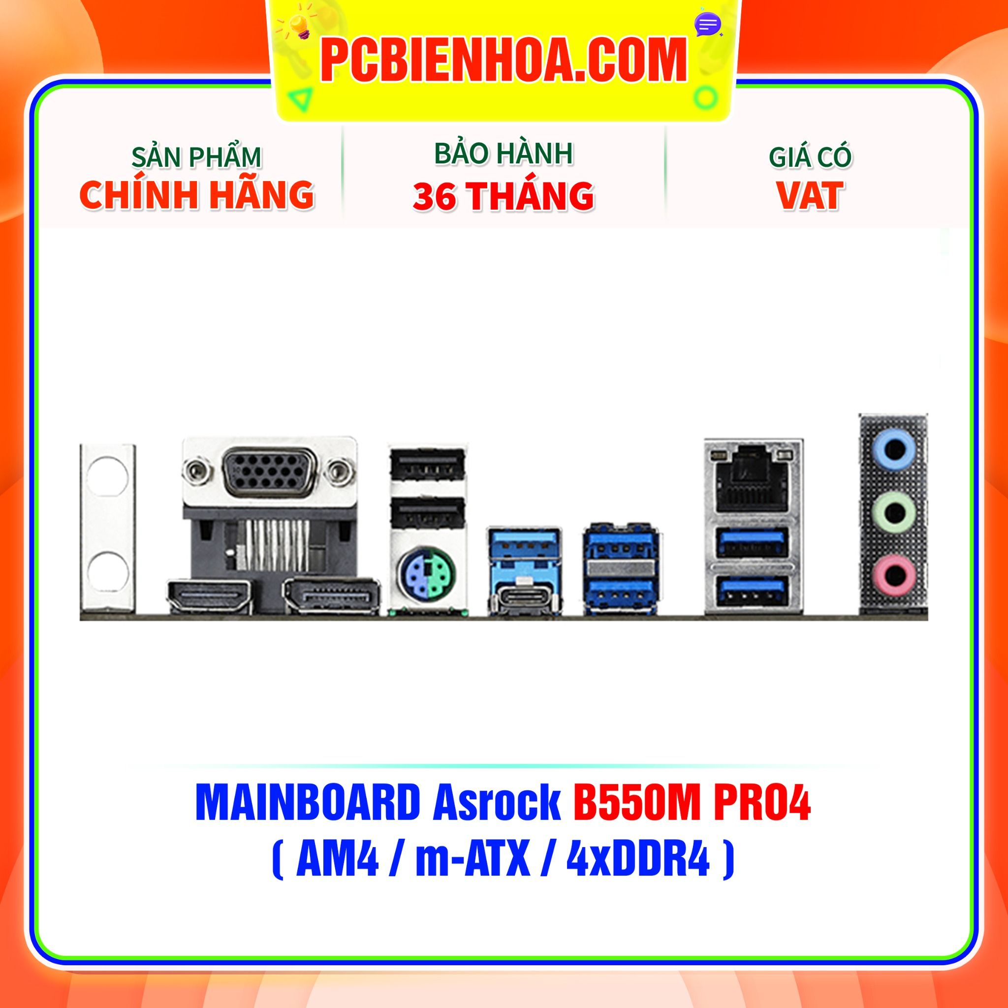  MAINBOARD Asrock B550M PRO4 ( AM4 / m-ATX / 4xDDR4 ) 