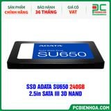  SSD ADATA SU650 240GB - 2.5in SATA III 3D NAND 