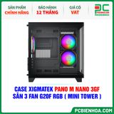 CASE XIGMATEK PANO M NANO 3GF - SẴN 3 FAN G20F RGB ( MINI TOWER - EN45523 ) 