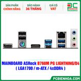  MAINBOARD ASRock B760M PG LIGHTNING/D4 ( LGA1700 / m-ATX / 4xDDR4 ) 