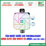  TẢN NHIỆT NƯỚC AIO THERMALRIGHT AQUA ELITE 360 WHITE V3 ARGB ( HỖ TRỢ SOCKET LGA1700 / AM5 ) 
