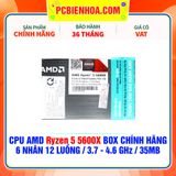  CPU AMD Ryzen 5 5600X BOX CHÍNH HÃNG ( 6 NHÂN 12 LUỒNG / 3.7 - 4.6 GHz / 35MB ) 