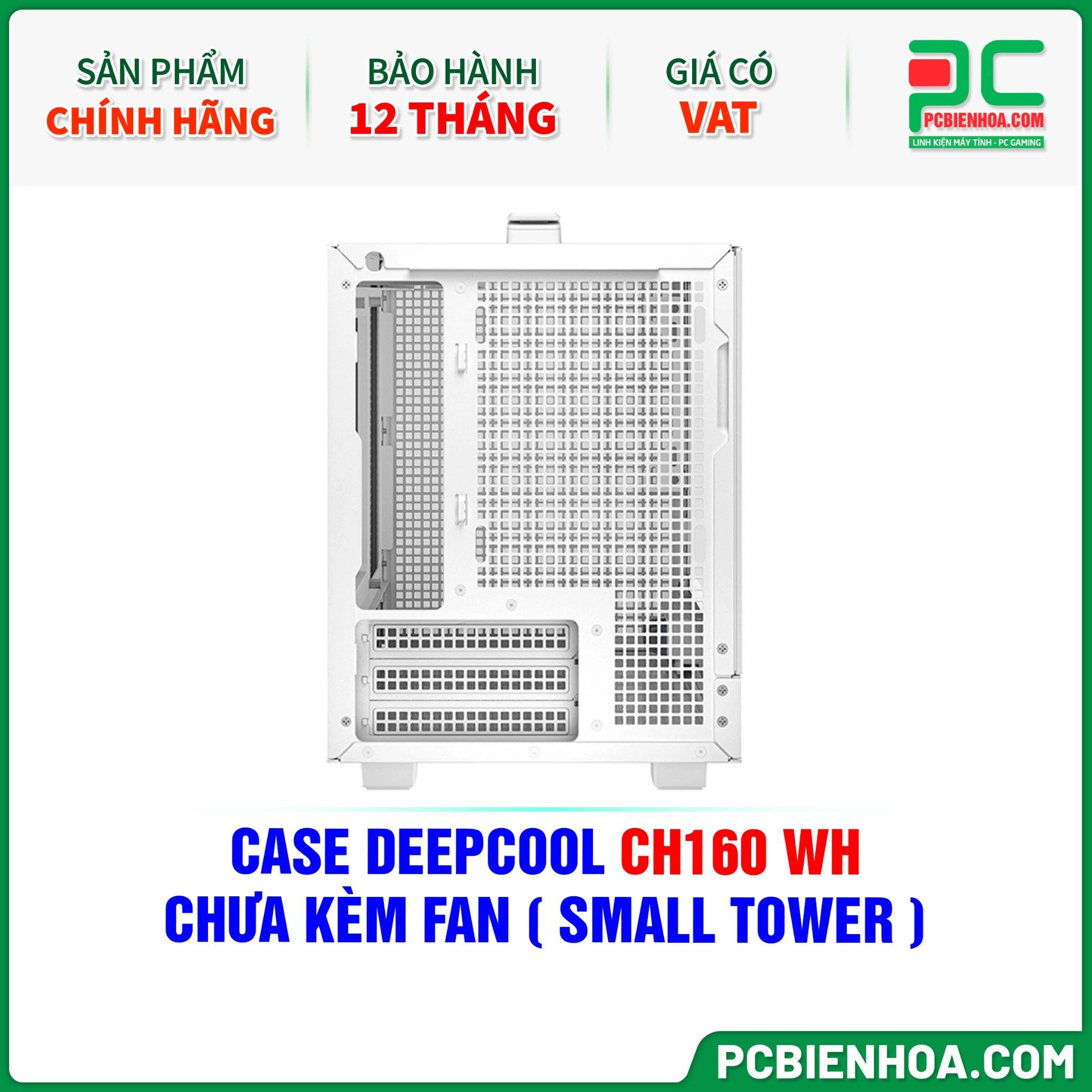  CASE DEEPCOOL CH160 WH - CHƯA KÈM FAN ( SMALL TOWER ) 