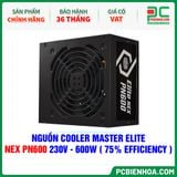  NGUỒN COOLER MASTER ELITE NEX PN600 230V - 600W ( 75% EFFICIENCY ) 