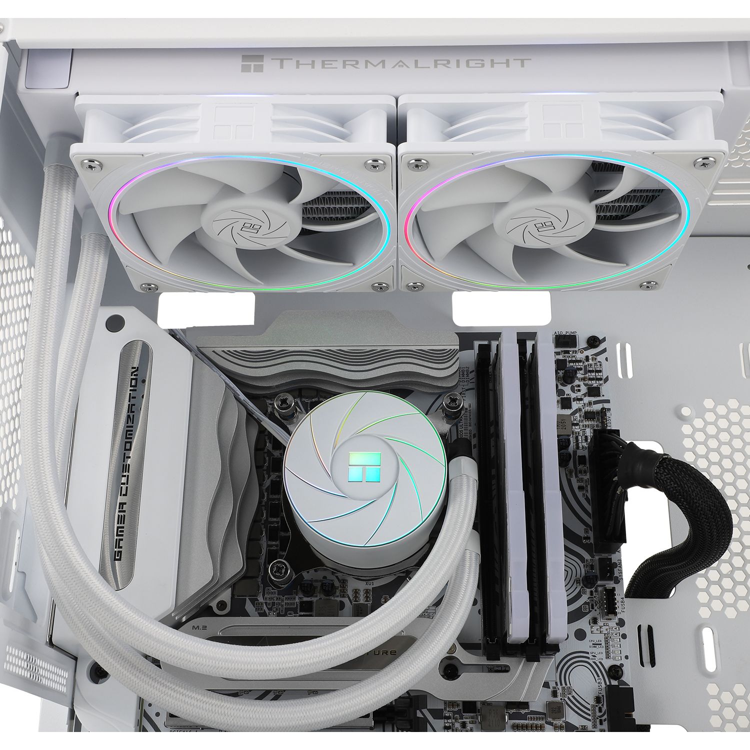  TẢN NHIỆT NƯỚC AIO CPU THERMALRIGHT AQUA ELITE 240 WHITE V2 ARGB ( HỖ TRỢ SOCKET LGA1700 / AM5 ) 