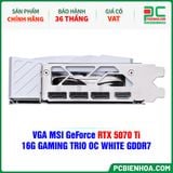  VGA MSI GeForce RTX 5070 Ti 16G GAMING TRIO OC WHITE GDDR7 