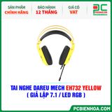  TAI NGHE DAREU MECH EH732 YELLOW ( GIẢ LẬP 7.1 / LED RGB ) 
