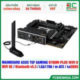  DDR5 - MAINBOARD ASUS TUF GAMING B760M-PLUS WIFI II ( WiFi 6E / Bluetooth v5.3 / LGA1700 / m-ATX / 4xDDR5 ) 