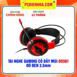  TAI NGHE GAMING CÓ DÂY MSI DS501 - ĐỎ ĐEN 3.5mm 