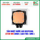  TẢN NHIỆT NƯỚC AIO DEEPCOOL LT720 WH ARGB ( HỖ TRỢ SOCKET LGA1700 / AM5 ) 