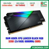  RAM ADATA XPG LANCER BLACK RGB - 32GB (2x16GB) 6000MHz DDR5 
