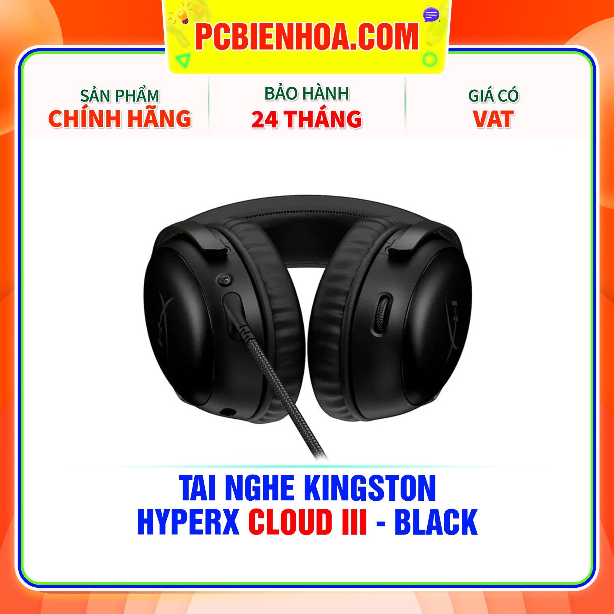  TAI NGHE KINGSTON HYPERX CLOUD III - BLACK 