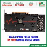  VGA SAPPHIRE PULSE Radeon RX 7600 GAMING OC 8GB GDDR6 (11324-01-20G) 