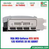  VGA MSI GeForce RTX 5070 12G VENTUS 3X OC GDDR7 