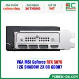  VGA MSI GeForce RTX 5070 12G SHADOW 2X OC GDDR7 