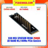  SSD MSI SPATIUM M390 250GB - 3D NAND M.2 NVMe PCIe Gen3x4 