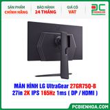  MÀN HÌNH LG UltraGear 27GR75Q-B - 27in 2K IPS 165Hz 1ms ( DP / HDMI ) 