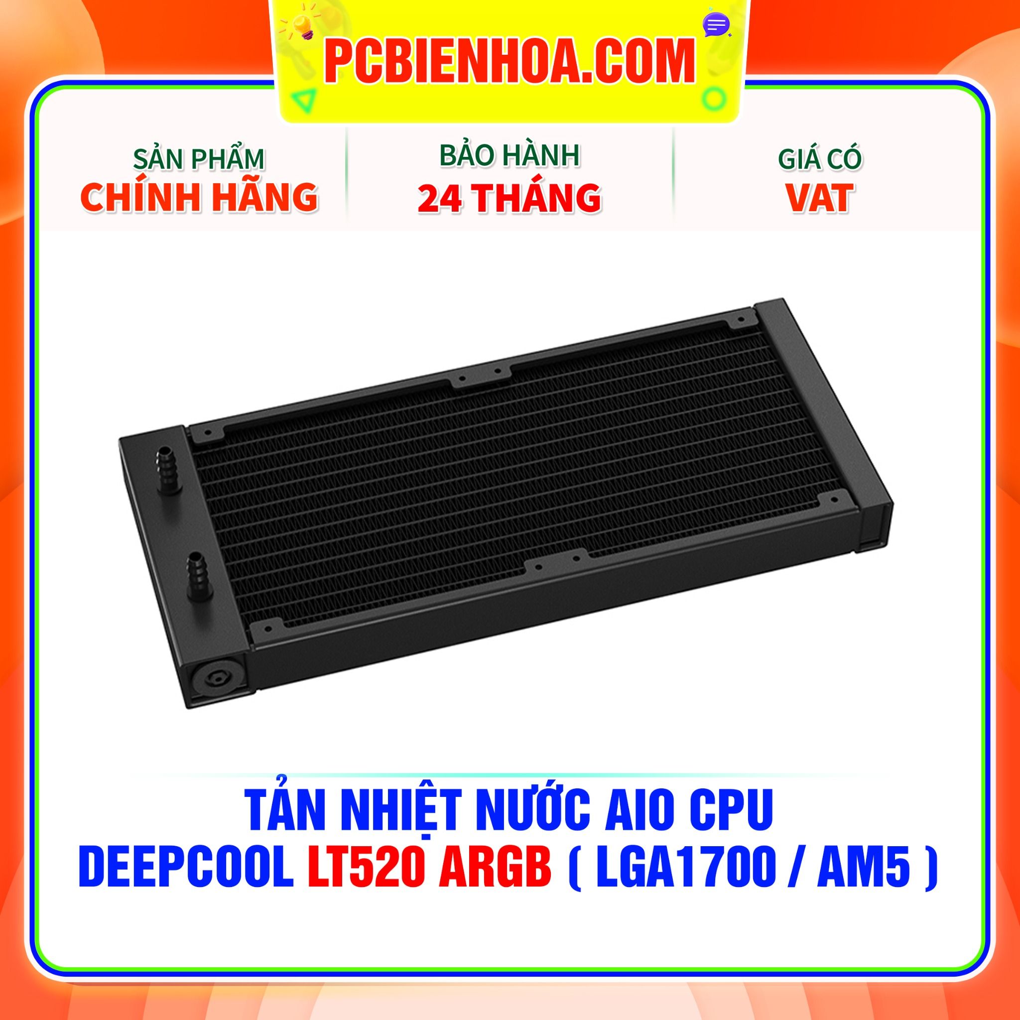  TẢN NHIỆT NƯỚC AIO CPU DEEPCOOL LT520 ARGB ( HỖ TRỢ SOCKET LGA1700 / AM5 ) 