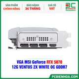  VGA MSI GeForce RTX 5070 12G VENTUS 2X WHITE OC GDDR7 