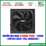  NGUỒN MSI MAG A1250GL PCIE5 - 1250W ( 80PLUS GOLD / FULL MODULAR ) 