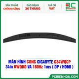  MÀN HÌNH CONG GIGABYTE G34WQCP - 34in UWQHD VA 180Hz 1ms ( DP / HDMI ) 