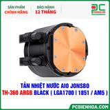  TẢN NHIỆT NƯỚC AIO JONSBO TH-360 ARGB BLACK ( HỖ TRỢ SOCKET LGA1700|1851 / AM5 ) 