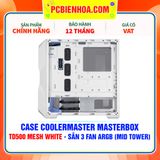  CASE COOLERMASTER MASTERBOX TD500 MESH WHITE - SẴN 3 FAN ARGB (MID TOWER) 