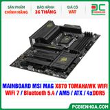  DDR5 - MAINBOARD MSI MAG X870 TOMAHAWK WIFI ( WiFi 7 / Bluetooth 5.4 / AM5 / ATX / 4xDDR5 ) 