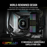 RAM CORSAIR DOMINATOR PLATINUM BLACK RGB - 64GB (2x32GB) 6000MHz DDR5 ( CMT64GX5M2B6000C40 ) 