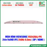  MÀN HÌNH VIEWSONIC VX2428AJ-PK MÀU HỒNG - 24in FullHD IPS 240Hz 0.5ms ( DP / HDMI ) 