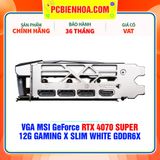  VGA MSI GeForce RTX 4070 SUPER 12G GAMING X SLIM WHITE GDDR6X 